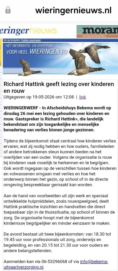 Overlijden van een ouder of dierbare